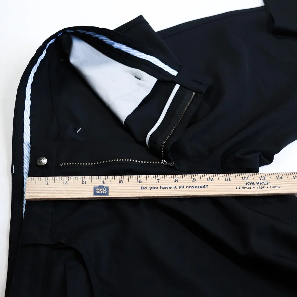FootJoy Golf Pants Mens 40x30 Black Athletic Fit Performance Stretch Trousers
